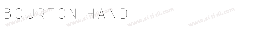 Bourton Hand字体转换